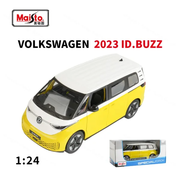 Maisto 1:24 Volkswagen 2023 ID.Buzz Model Car - Image 8