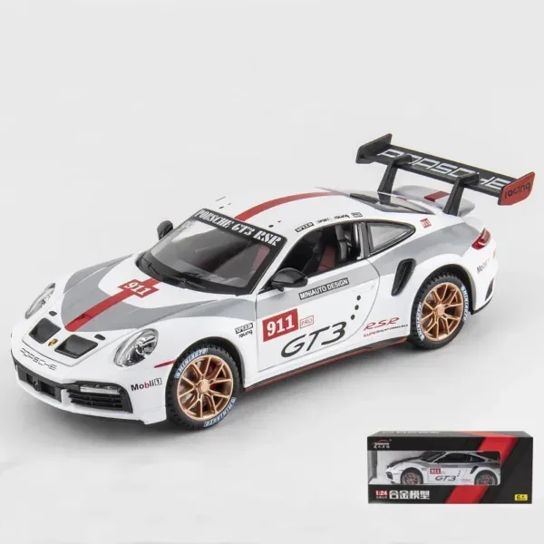 1:24 Porsche 911 GT3 RSR Diecast Model Car - Image 6