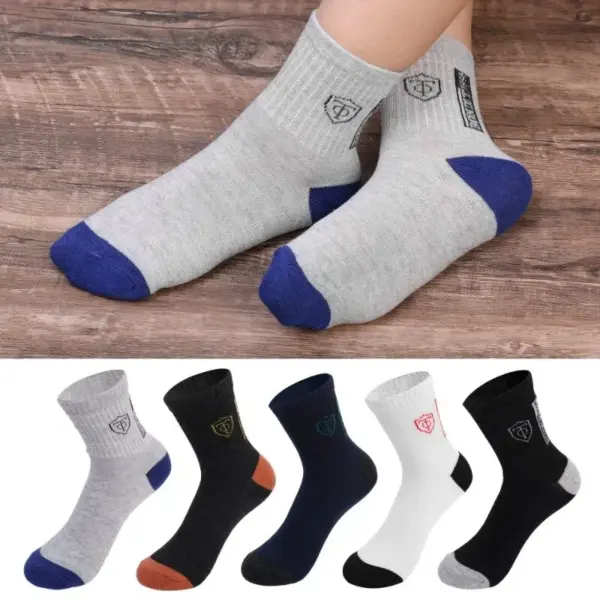 5 Pairs Men’s Breathable Sports Socks Set - Image 4