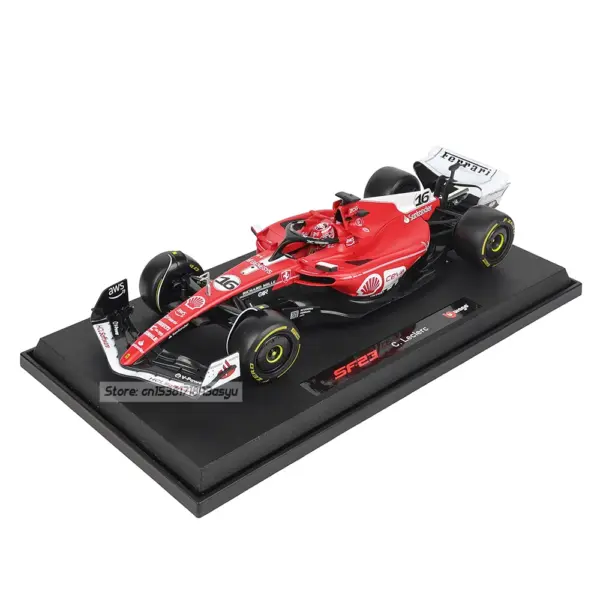 Bburago 1:18 Ferrari SF23 Leclerc Model Car - Image 2