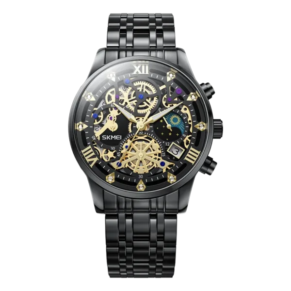 Luxury Quartz Men's Watch with Calendar Feature - Image 10