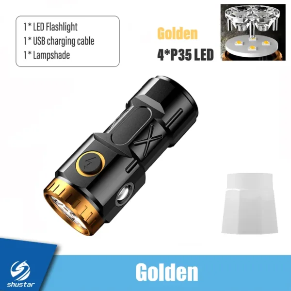 Rechargeable Mini LED Flashlight with Magnet - Image 8