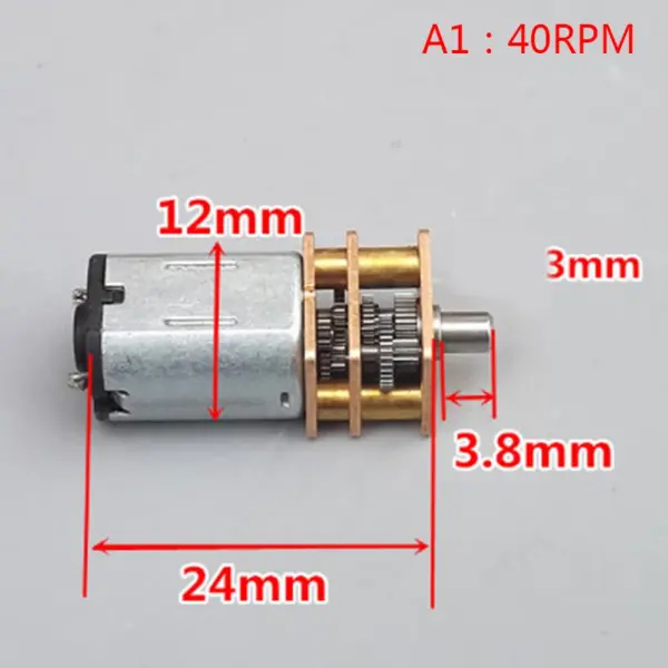 DC Gear Motor with Metal Gearbox Options - Image 7