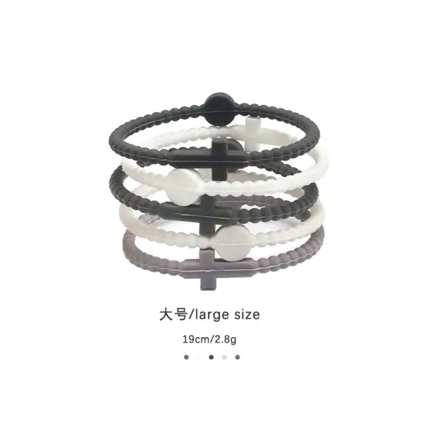 Khaki Brown Neon Cross Bracelets Set - Image 10