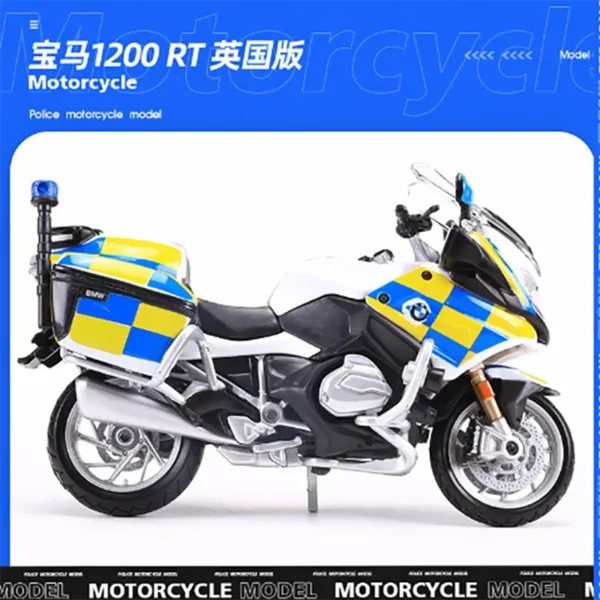 BMW 1200RT Police Motorcycle Model 1:18 Scale