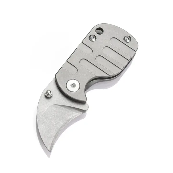 Titanium Alloy Folding Knife S35VN Steel EDC Tool - Image 8