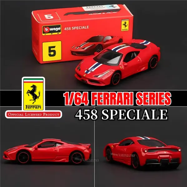 Bburago 1:64 Ferrari SF90 Diecast Model Car - Image 12