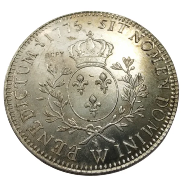 Louis XVI Silver Plated Coin Replica 1769 1775