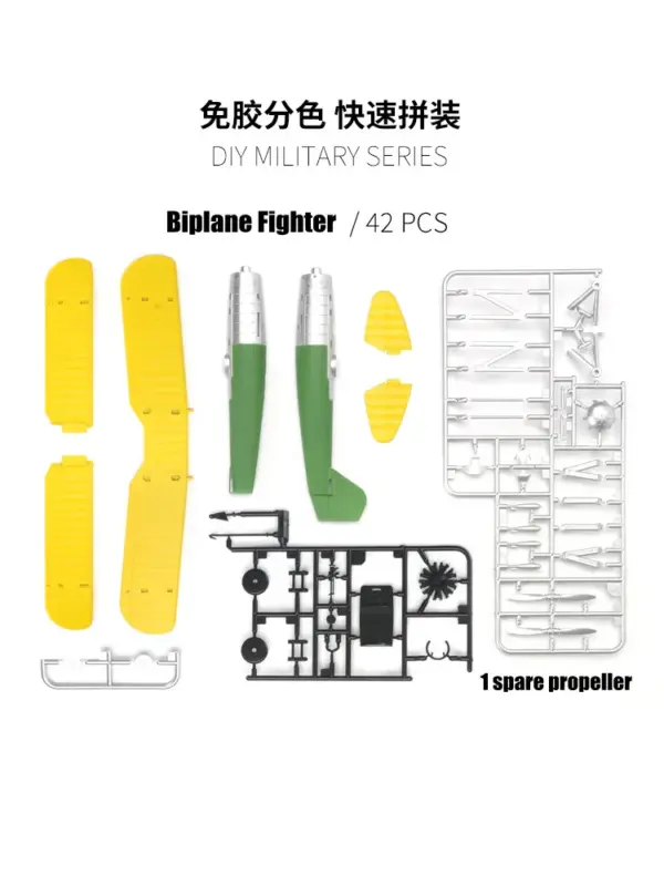 1/48 O2U-4 Pirate Biplane Assembly Model Kit - Image 2