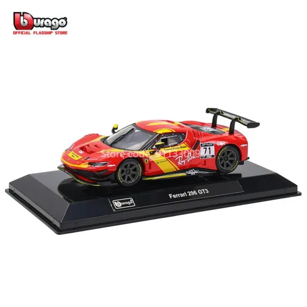 Bburago 1:43 Ferrari 296 GT3 Diecast Model - Image 3