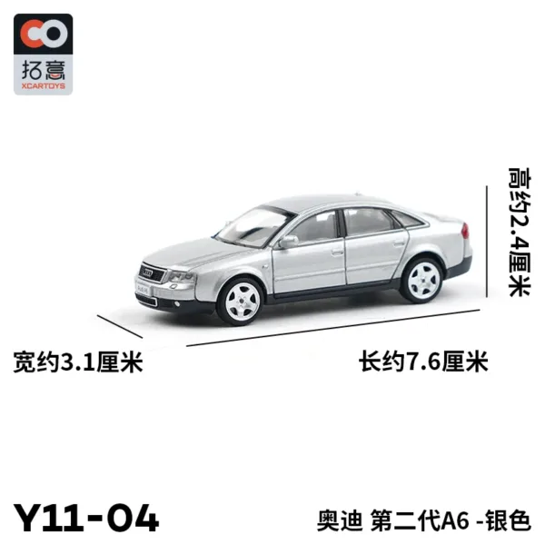 1/64 Scale Audi A6 RS6 Diecast Metal Model - Image 10