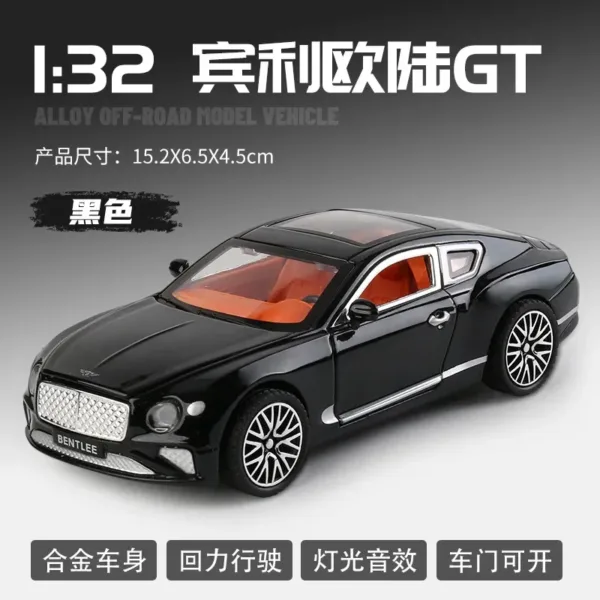 1:32 Bentley Continental GT Diecast Model Car - Image 7