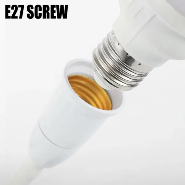 E27 Wall Lamp Holder with Flexible Neck - Image 3