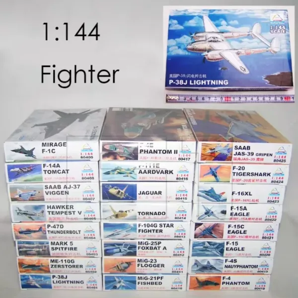 1:144 Military Fighter Plastic Model Kit