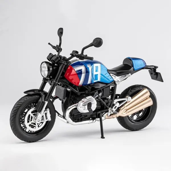 1:12 R Nine T Scrambler Diecast Motorcycle Model - Image 2