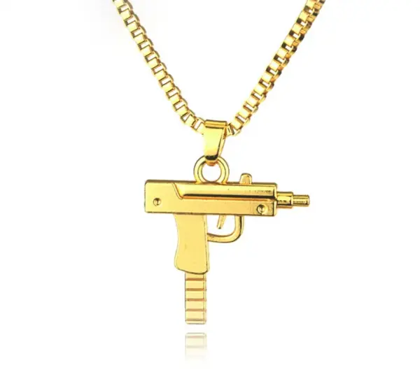 Hip Hop Uzi Necklace Action Toy Figure - Image 4