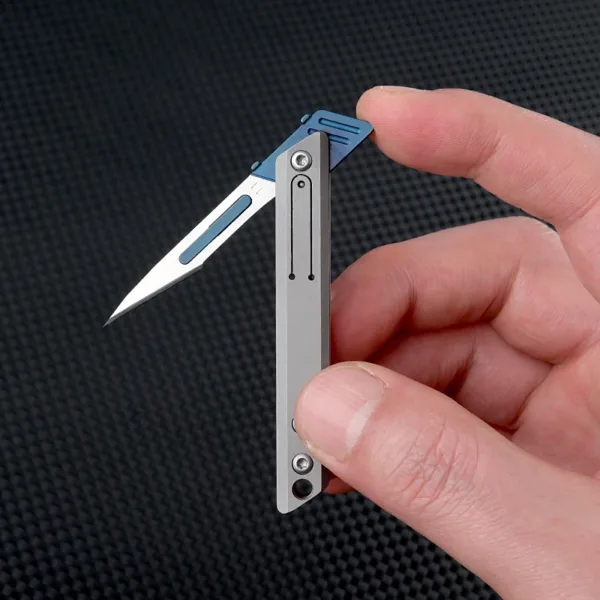 Titanium Alloy Folding Knife with 10 Blades