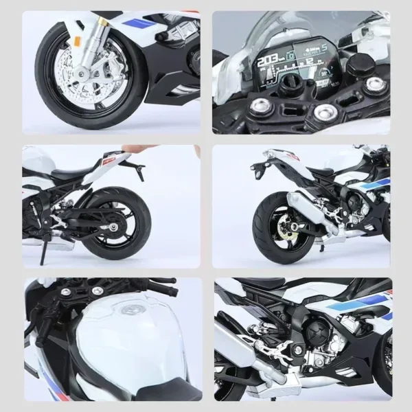 1:12 Scale BMW RRS1000 Diecast Motorcycle Model - Image 3