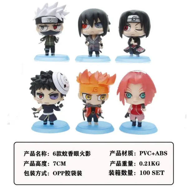 Naruto 6pcs Anime Figures Set Collectible Toys - Image 6