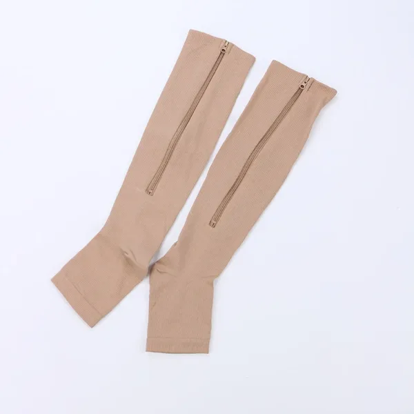 Women’s Compression Socks with Zipper Design - Image 2