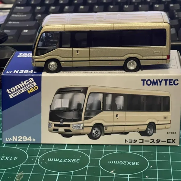 Toyota Coaster EX Beige 1/64 Diecast Model - Image 5