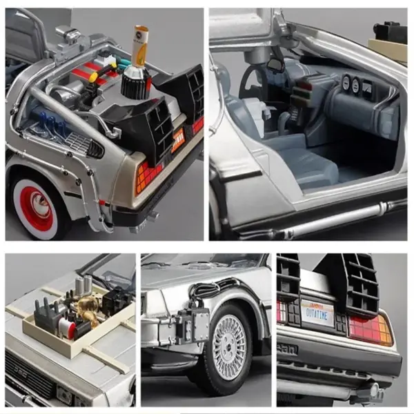 Welly 1:24 DeLorean Time Machine Model Car - Image 5