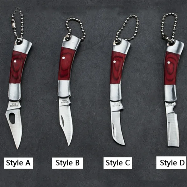 Portable Folding Stainless Steel Pocket Knife - Image 2