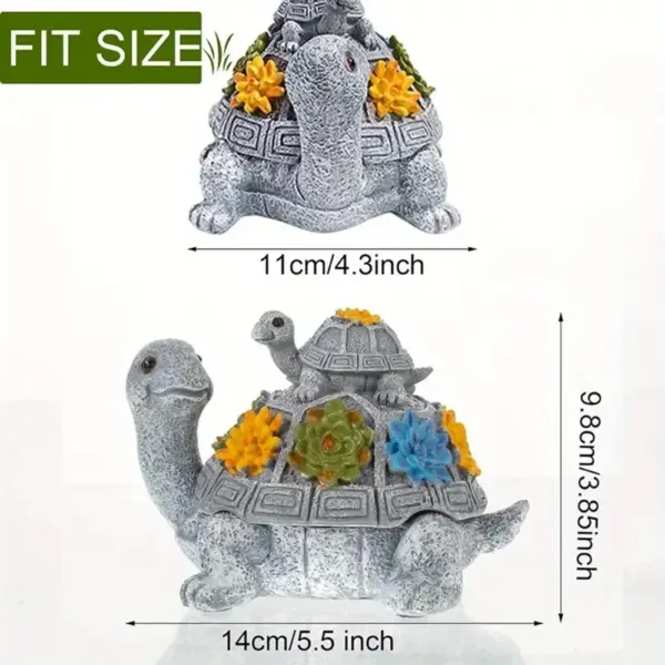 Cute Turtle Resin Smokeless Ashtray with Lid - Image 3