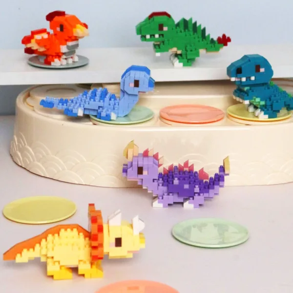 Cute Dinosaur Mini Bricks Building Set