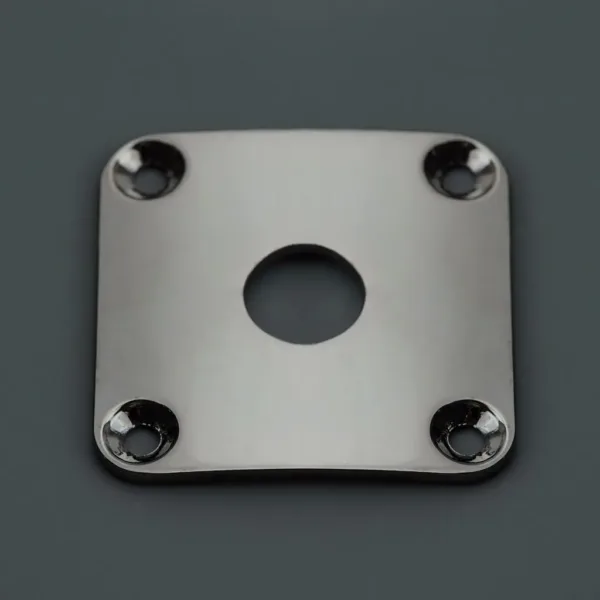 Square Curved Metal Jack Plate for Guitar - Image 6