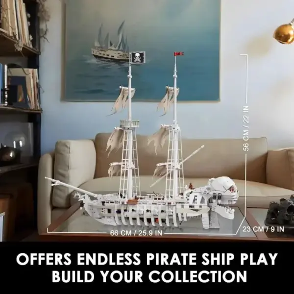 Skeleton Ghost Ship Building Blocks Set 1592PCS - Image 6