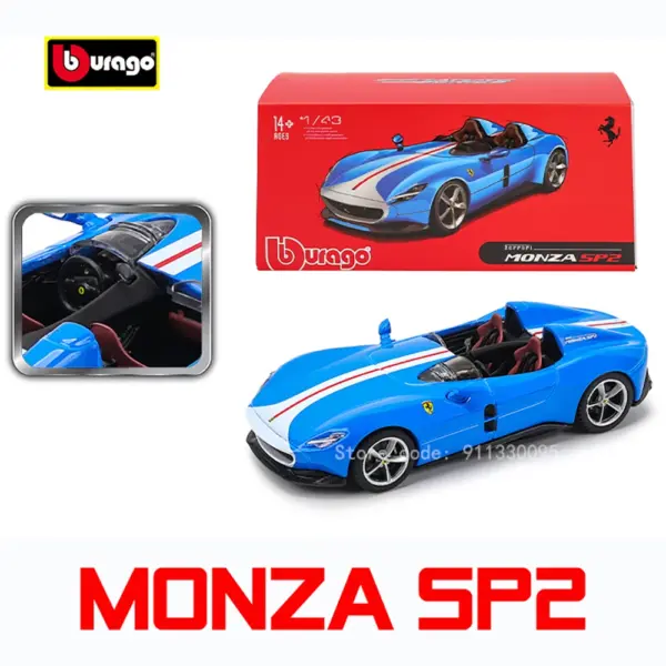 Bburago 1:43 Scale Ferrari Daytona SP3 Model Car - Image 3