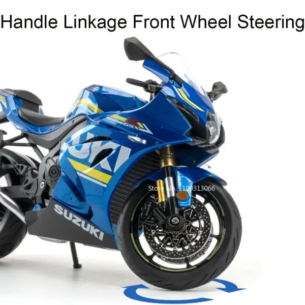 1:9 Suzuki GSX-1000R Diecast Motorcycle Model - Image 4