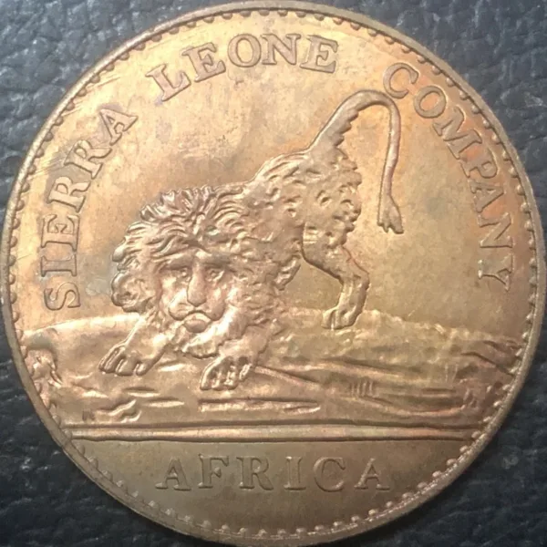 1791 Sierra Leone Copper Coin Replica - Image 2