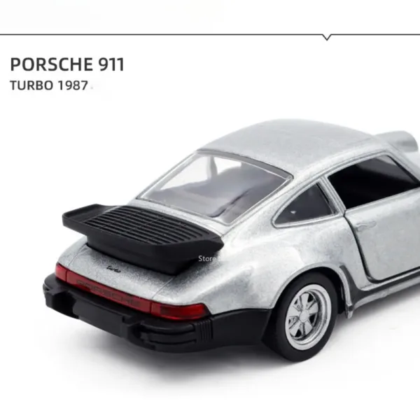 1/36 Scale Diecast Porsche 911 Turbo Car Model - Image 4