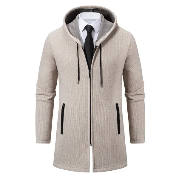 Men's Thick Hooded Coat for Autumn/Winter - Image 8