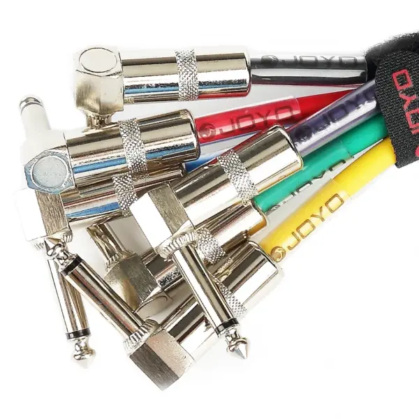 Colorful 6.35mm Guitar Pedal Connection Cables