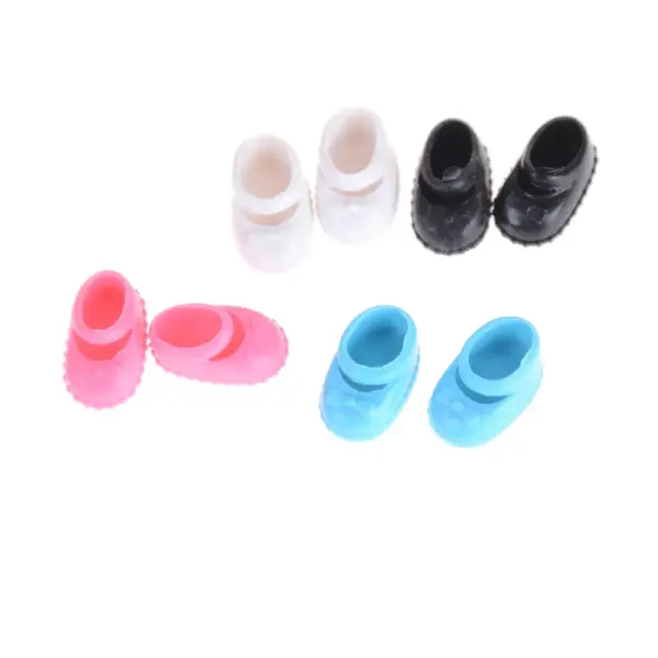 5 Pairs of Colorful Shoes for 12cm Dolls - Image 4