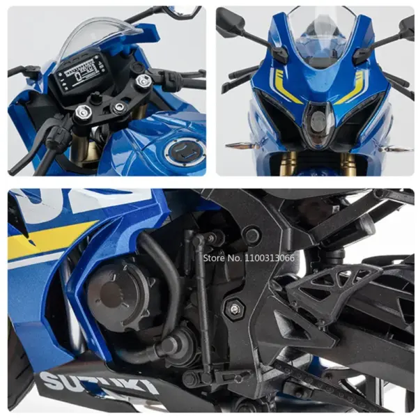1:9 Suzuki GSX-1000R Diecast Motorcycle Model - Image 3