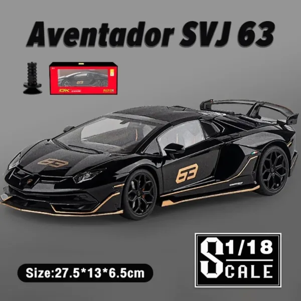 Aventador SVJ 63 Diecast Model Car 1/18 Scale