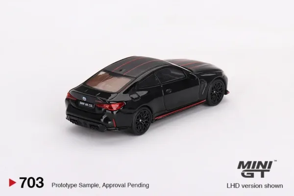 1/64 Diecast BMW M4 CSL Black Model Car - Image 3