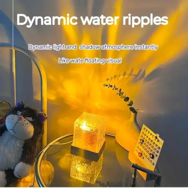 Dynamic Rotating Water Ripple Projector Lamp - Image 2