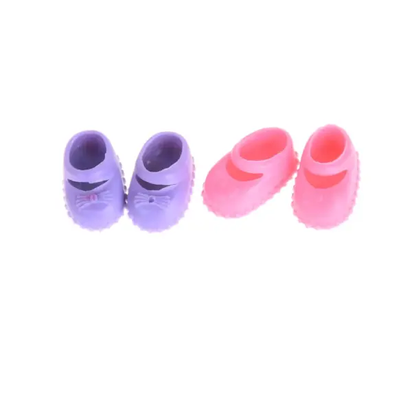 5 Pairs of Colorful Shoes for 12cm Dolls - Image 3