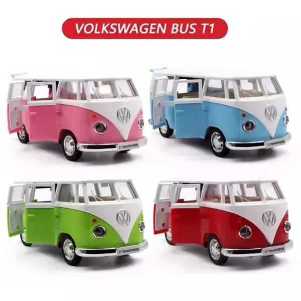 1:36 Volkswagen VW T1 Bus Diecast Toy Model - Image 5