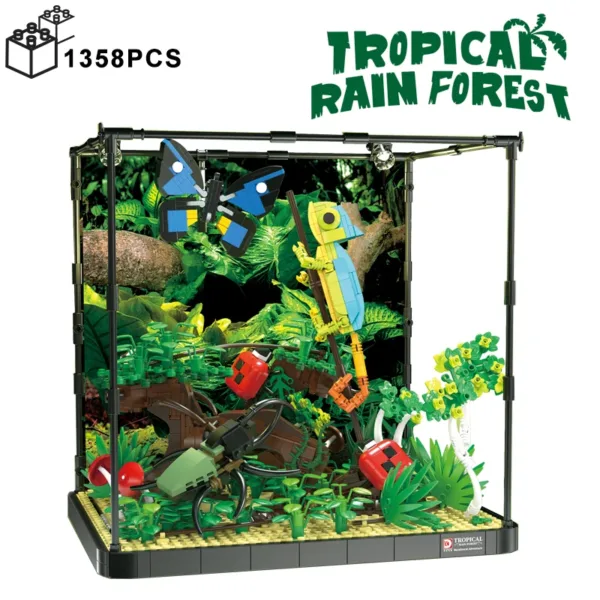 1358PCS Tropical Rain Forest Building Blocks Set - Image 7