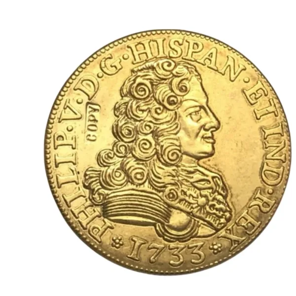 200 Gold Plated Spain Coins Set of 200 - Image 3