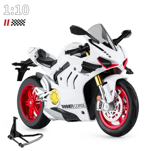 1:10 BMW S1000RR Kawasaki H2R Diecast Motorcycle - Image 10