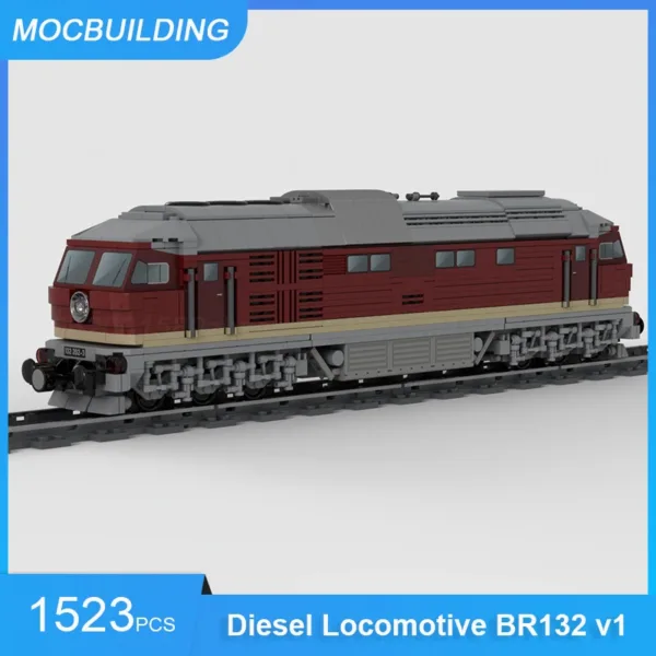 MOC Building Blocks Diesel Locomotive Set - Image 4