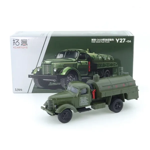 1/64 Scale Green CA10 Fuel Transport Truck