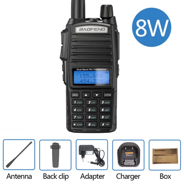 Baofeng UV-82 Dual PTT Walkie Talkie 8W - Image 8